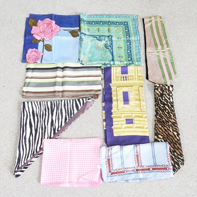 Lot 499 - A collection of ladies scarves, to include a...