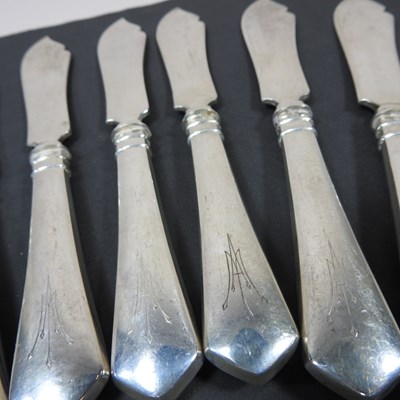 Lot 19 - An early 20th century continental silver part...