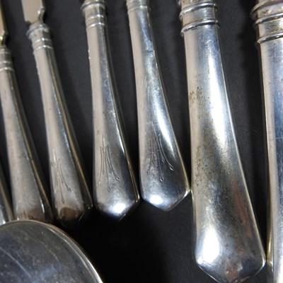 Lot 19 - An early 20th century continental silver part...