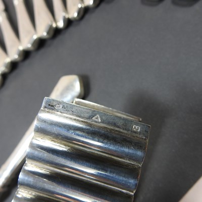 Lot 19 - An early 20th century continental silver part...