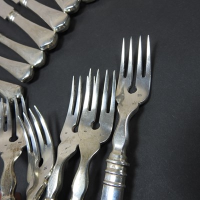 Lot 19 - An early 20th century continental silver part...