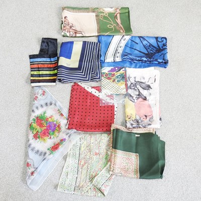 Lot 546 - A collection of ladies scarves, to include a...