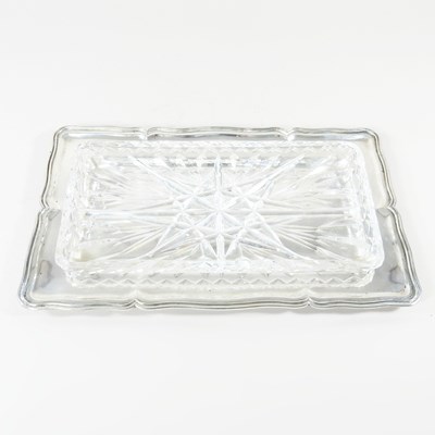 Lot 63 - An early 20th century silver tray, of...