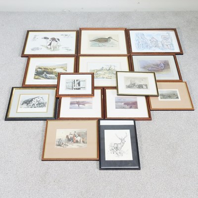 Lot 446 - A collection of pictures and prints, mainly...