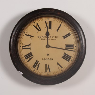 Lot 248 - An early 20th century oak-cased wall clock,...