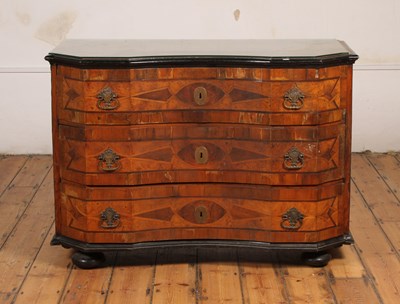 Lot 490 - An 18th century Italian inlaid walnut chest of...