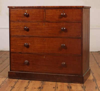 Lot 435 - A Victorian mahogany chest of drawers