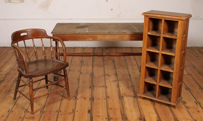 Lot 517 - A Victorian side table, together with a small...