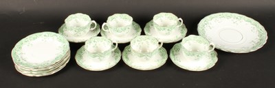 Lot 192 - A six place Royal Stafford tea service,...