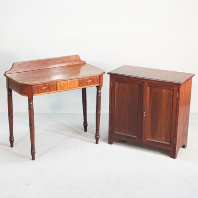 Lot 262 - A Regency converted side table, 92cm wide,...