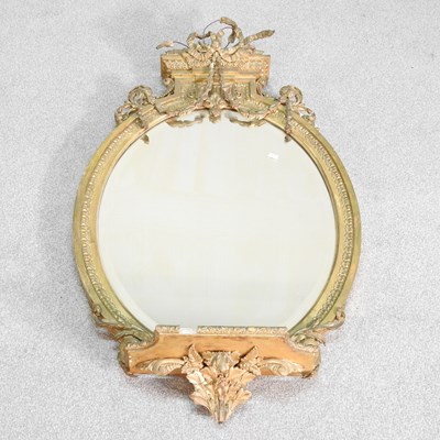 Lot 465 - A 19th century carved wood and gilt gesso...