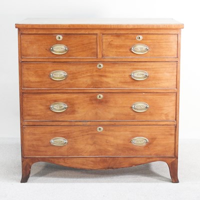 Lot 227 - An early 19th century mahogany chest of...