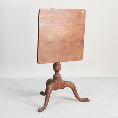 Lot 439 - A 19th century oak occasional table, with a...