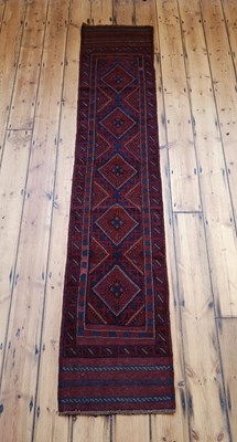 Lot 460 - A Meshwani runner, with a row of central...