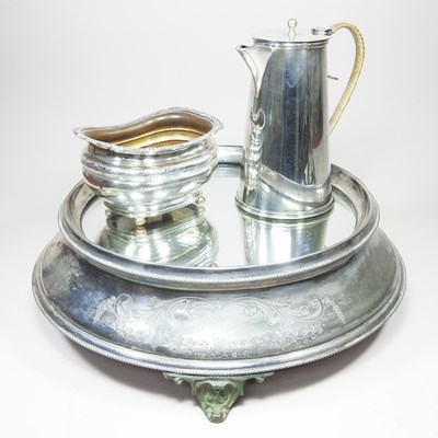 Lot 174 - A Victorian silver plated cakestand, with a...