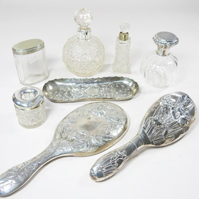 Lot 112 - An early 20th century silver dressing table...