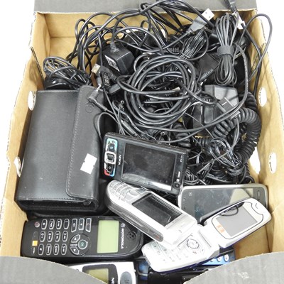 Lot 328 - A collection of vintage mobile phones, and a...