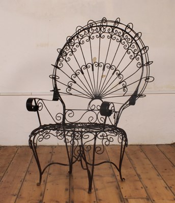 Lot 427 - A 1960s John Salterini black painted wrought...