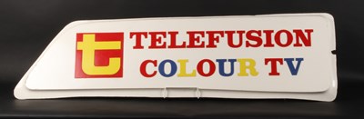 Lot 603 - A 1970s fibreglass sign, inscribed Telefusion...