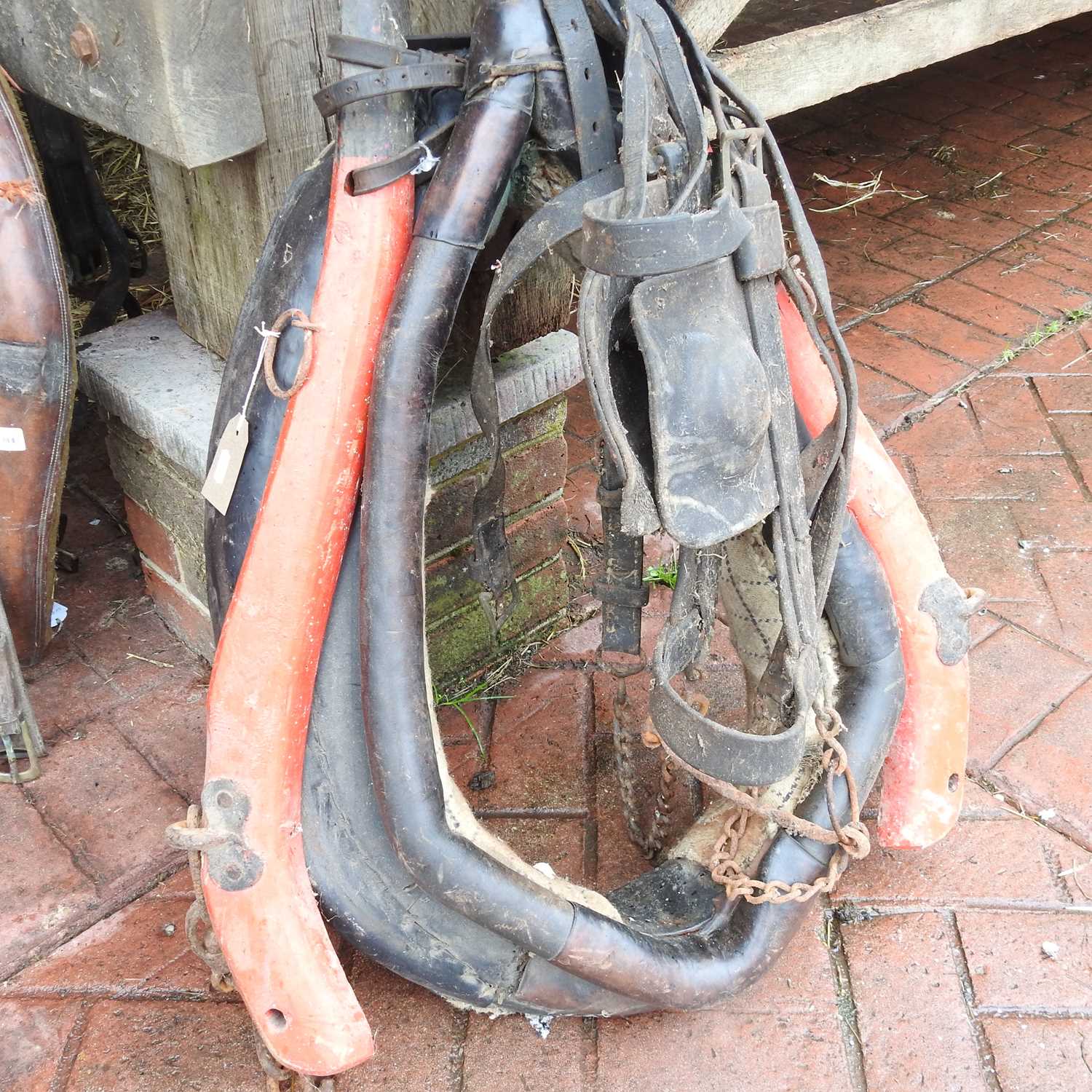 Lot 331 - A black leather pony harness