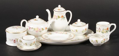 Lot 163 - A Wedgwood floral decorated miniature tea and...