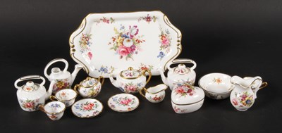 Lot 159 - A collection of Hammersley miniature floral...