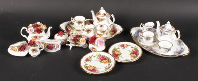 Lot 166 - A Royal Albert Blue Moonlight pattern...