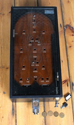 Lot 560 - A vintage 'penny in the slot' bagatelle pin...