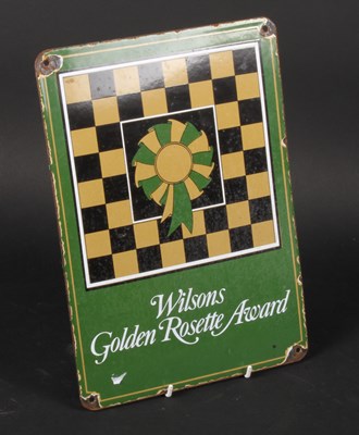 Lot 739 - A vintage enamel on metal sign inscribed...
