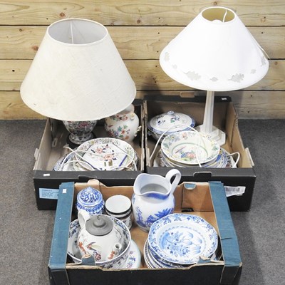 Lot 290 - A 19th century Samson porcelain mug, together...