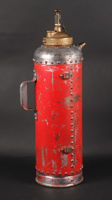 Lot 736 - A vintage red painted fire extinguisher