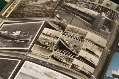 Lot 562 - A collection of 20th century ship postcards,...