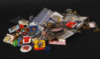Lot 688 - A collection of various enamel pin badges
