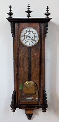 Lot 252 - A late 19th century Vienna style regulator...