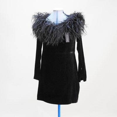 Lot 138 - An Alessandra Rich black velvet mini dress...