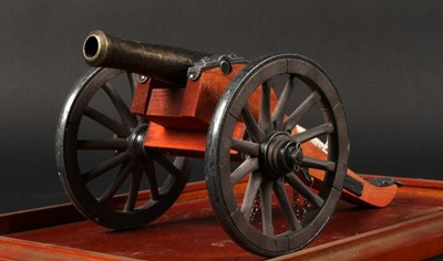 Lot 819 - A brass model cannon, inscribed Dahlgren 1861,...
