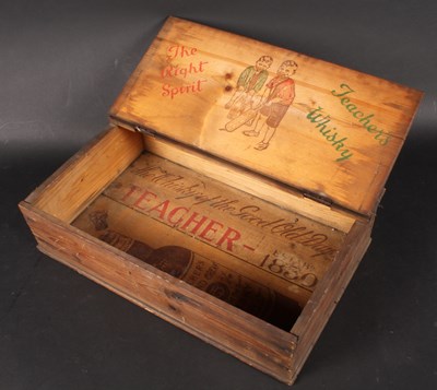 Lot 518 - A wooden advertising box, inscribed for...