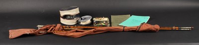 Lot 578 - A Hardy fishing rod and reel, together with...