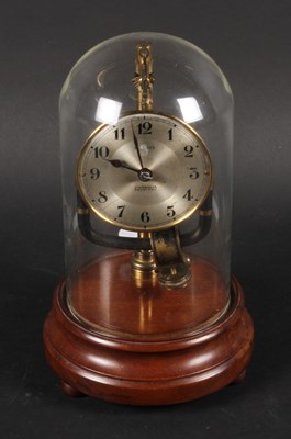 Lot 240 - A 1930's French Balle clock, having a silvered...