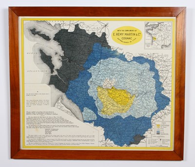 Lot 349 - A Remy Marin map of wine regions