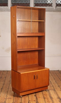 Lot 399 - A G-Plan teak bookcase/display cabinet,...