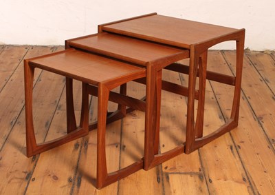 Lot 402 - A nest of three 1970's G plan teak occasional...