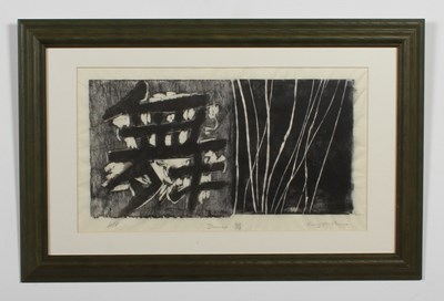 Lot 361 - Rory Mcshane, Dance, woodblock on Japanese...