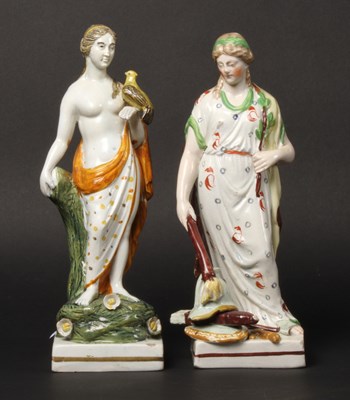 Lot 132 - A Staffordshire pearlware figure depicting...