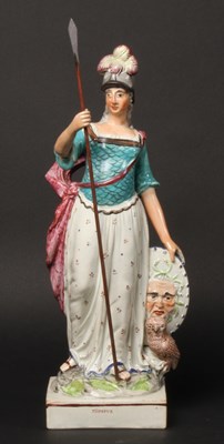 Lot 130 - A rare large scale Staffordshire of Minerva,...