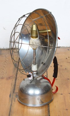Lot 823 - A Tilley polished metal heat lamp