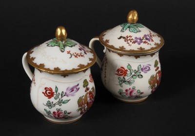 Lot 172 - A pair of 19th century Samson porcelain...