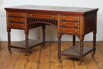 Lot 428 - A Victorian aesthetic desk/writing table,...