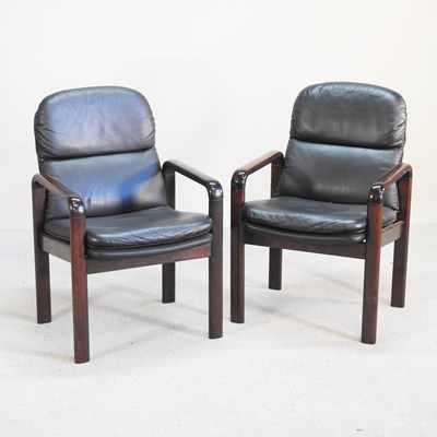 Lot 92 - A pair of mid 20th century Danish hardwood...