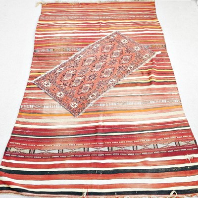 Lot 109 - A kilim rug, 292 x 172cm, together with a...